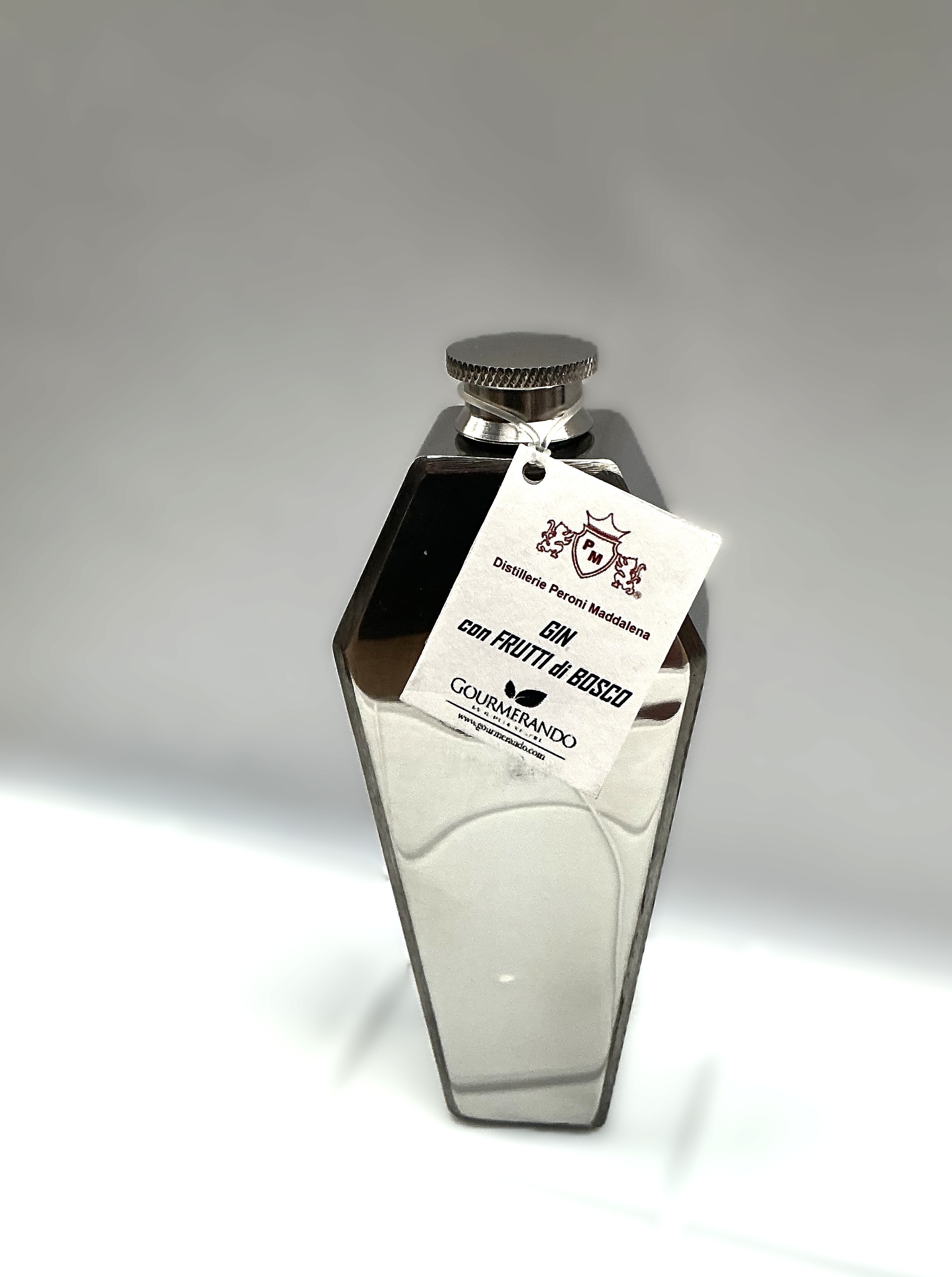Flachmann Sarg Edelstahl Mit GIN mit Beerenmischung
